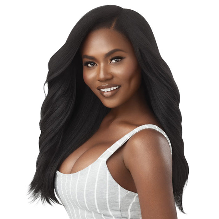 Outre 100% Human Hair Blend U Part Cap Leave Out Wig - DOMINICAN