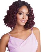 Mane Concept Red Carpet Lace Front Wig RCP792 AVA Three quarter : SR1B/PLUM