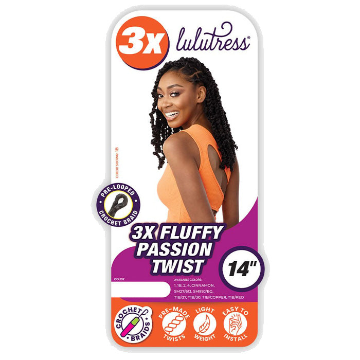 Sensationnel Lulutress Pre-Looped Crochet Braid - 3X FLUFFY