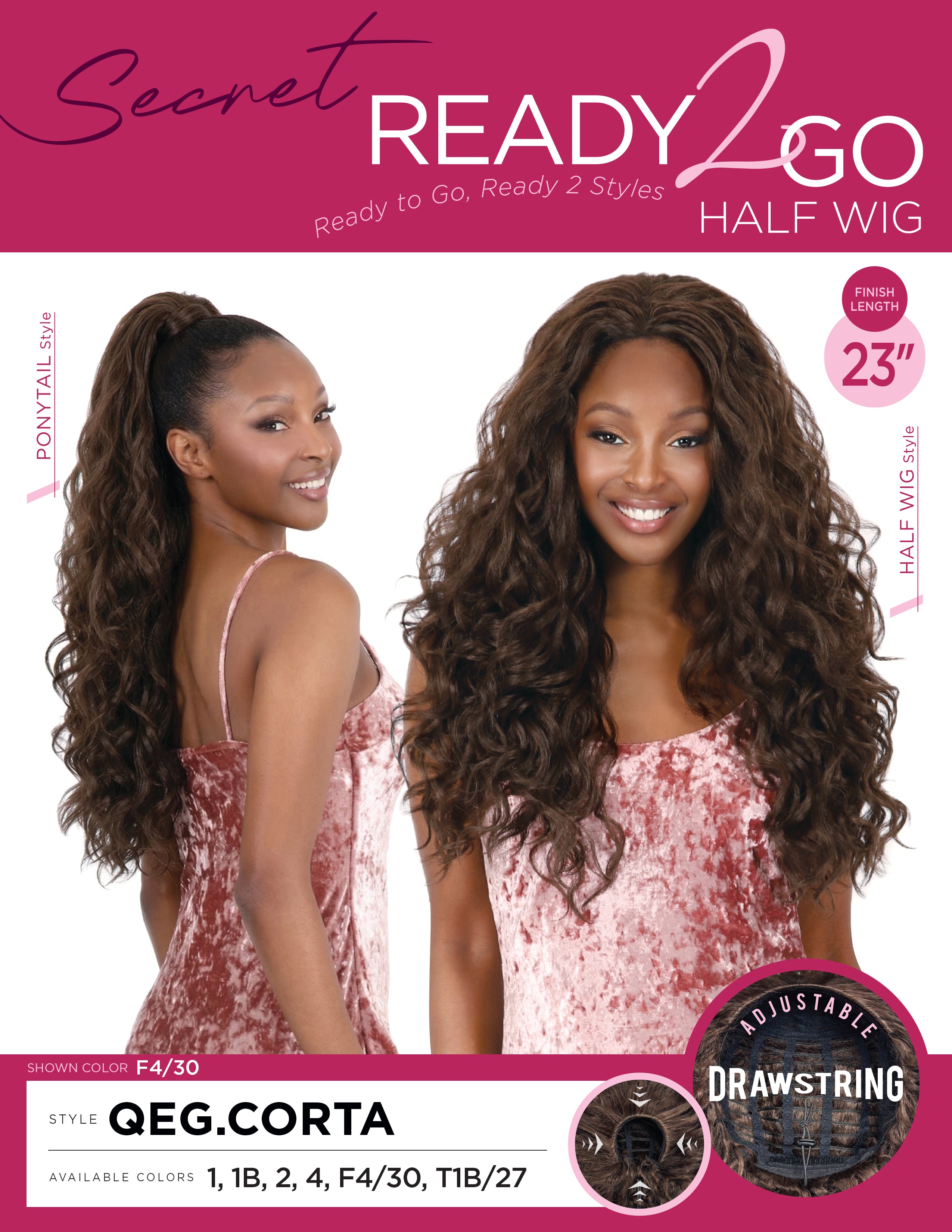 Motown Tress Secret Ready 2 Go Half Wig - QEG.CORTA – Ebonyline