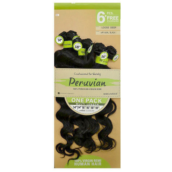 Sensationnel Bare & Natural Peruvian 100% Virgin Remi Weave - LOOSE DE ...