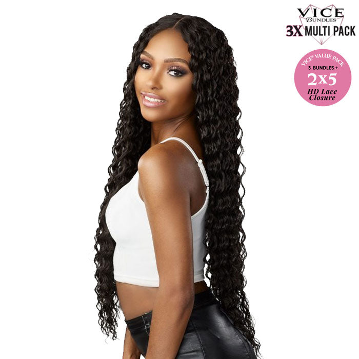 Sensationnel Vice Bundles 3x Multi Pack Weave + HD Lace Closure