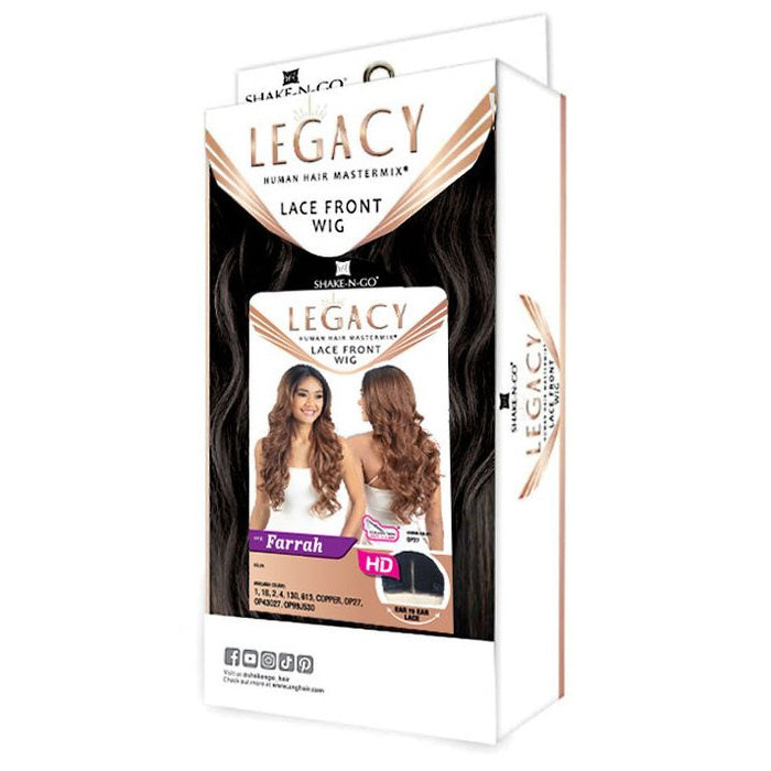 Shake N Go Legacy Human Hair Blend HD Deep Parting Lace Front Wig