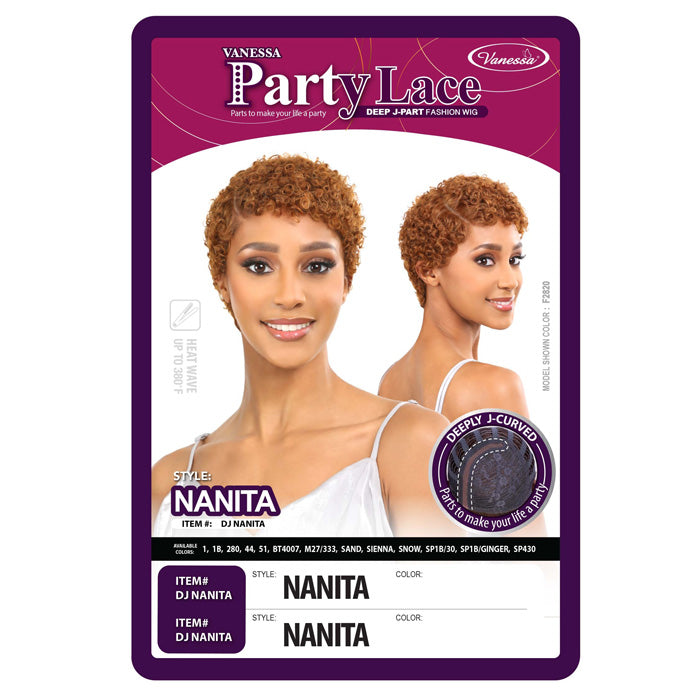 Vanessa Party Lace Deep J-Part Lace Front Wig - DJ NANITA – Ebonyline