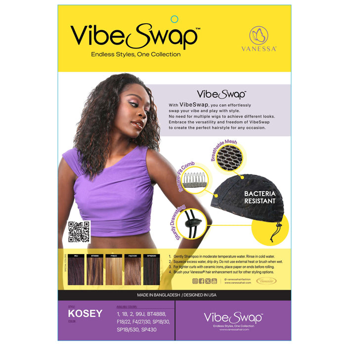 Vanessa Vibe Swap Half Wig - KOSEY – Ebonyline