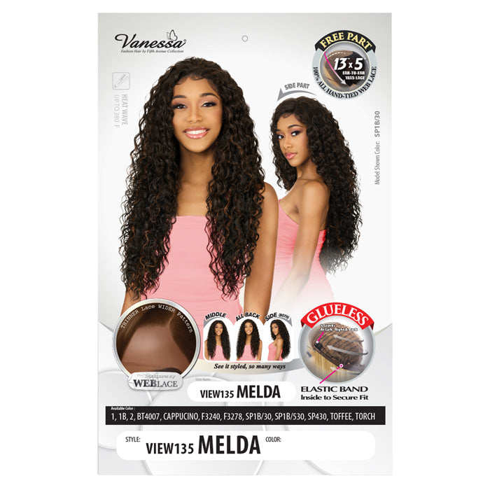 ウヴィヴァ Vanessa View 135 Glueless 13x5 HD Lace Front Wig - VIEW 135 MELDA