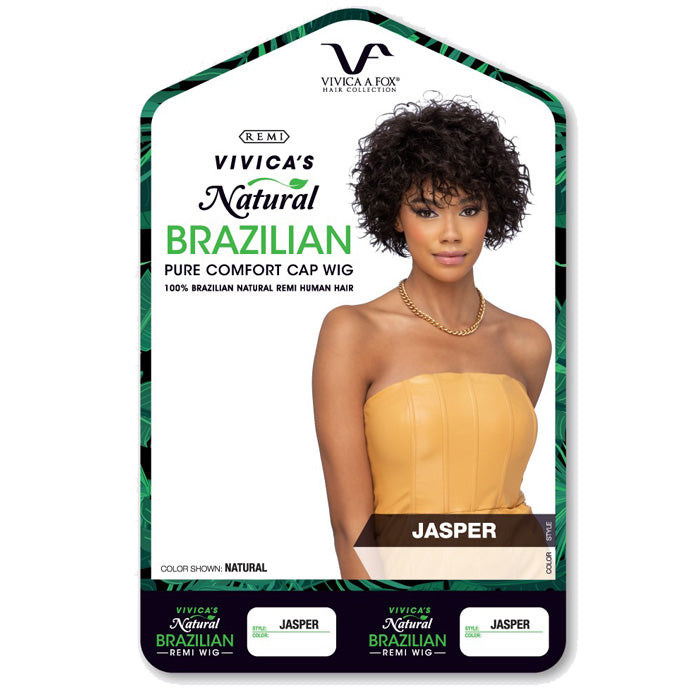 Vivica A Fox Natural Brazilian Remi Pure Stretch Cap Full Wig