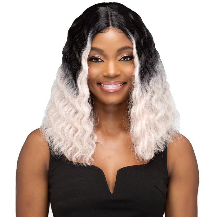 Vivica Fox Synthetic HD CRIMP CURL Natural Baby Lace Front Wig - LEIA ...