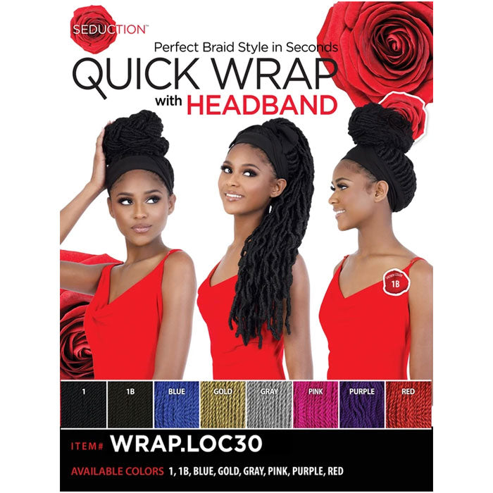Seduction Quick Wrap with Headband Wig - WRAP.LOC30