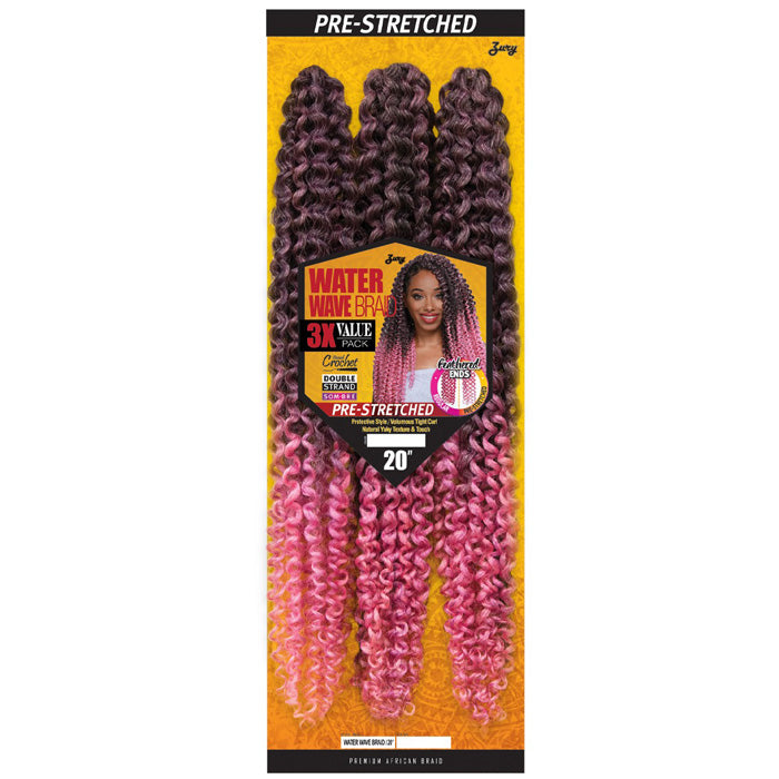 Zury 3X Value Pack Pre-Stretched Crochet Braid - WATER WAVE 20 Zury 3X Value Pack Pre-Stretched Crochet Braid - WATER WAVE 20