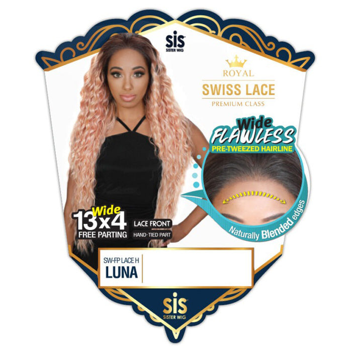 ルーシー Zury Sis Royal Swiss Wide 13x4 Free Part Lace Front Wig - SW FP