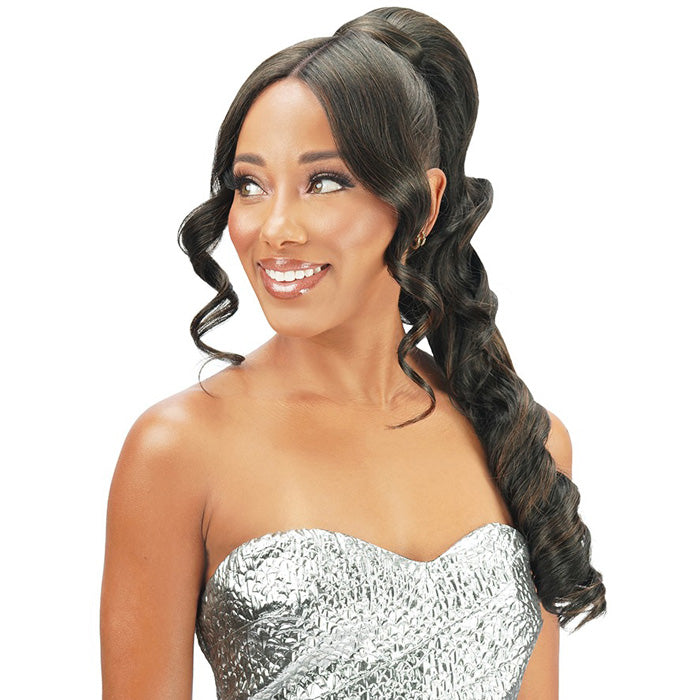 Zury Sis Miss Drawstring Split Bang Lace Part Drawstring Ponytail - RI ...