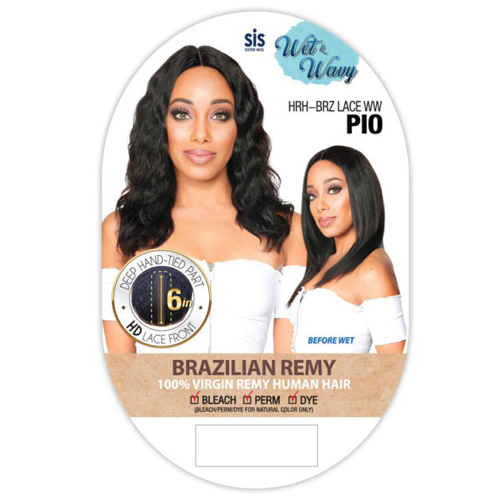 Zury Sis Wet & Wavy Brazilian Remy HD Lace Front Wig - HRH-BRZ