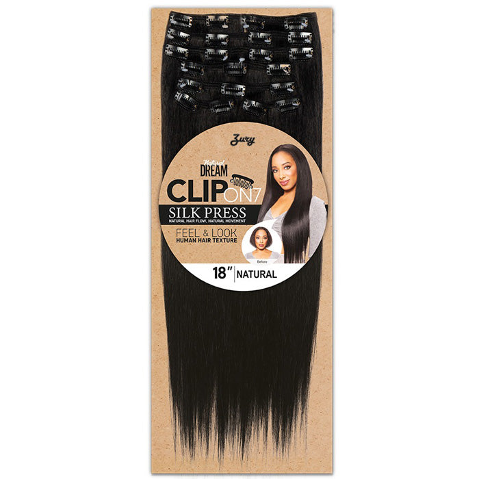 Zury Sis Natural Dream Clip On 7 Silk Press Weaves - NATURAL YAKY