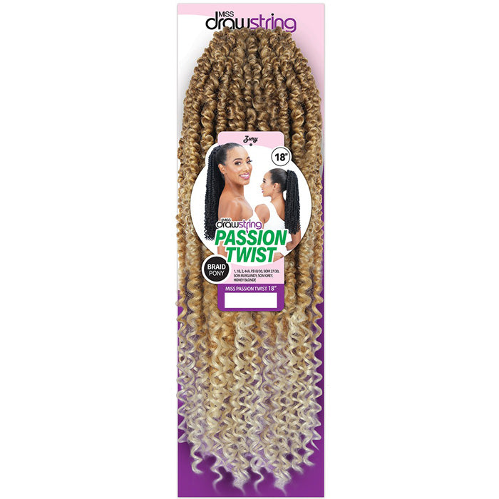 Zury Sis Miss Drawstring Braid Ponytail - MISS PASSION TWIST 18