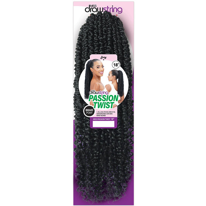 Zury Sis Miss Drawstring Braid Ponytail - MISS PASSION TWIST 18