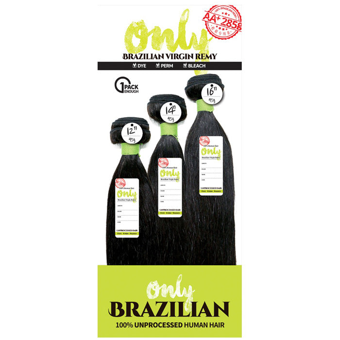 Zury Sis Only 100% Unprocessed Brazilian Virgin Remy Human Hair